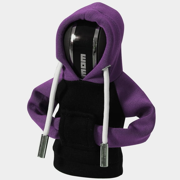 Car Gear Shift Hoodie, Universal Gear Shift Knob Cover, Hoodie For Car Shifter, Automotive Manual Interior Cute Gadgets, Car Interior Accessories And Decorations-Purple