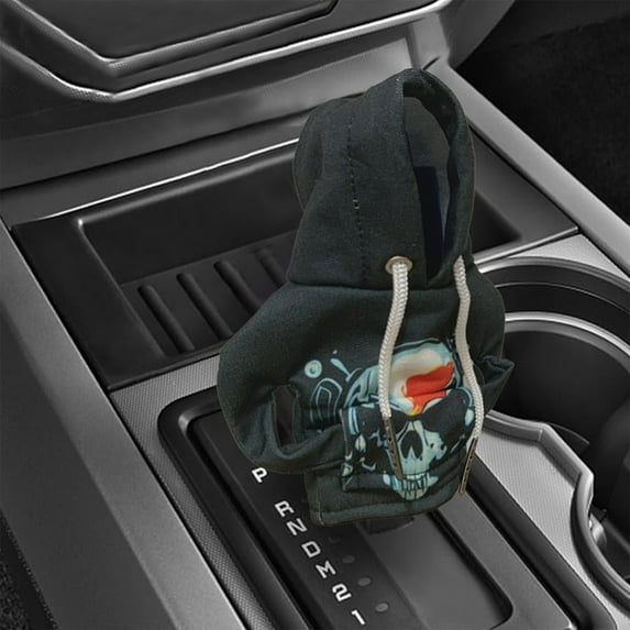 Car Gear Shift Knob Cover Hoodie, Car Shifter Hoodie, Cute Car Interior Gift, Gear Stick Knobs Cover, Cute Car Interior Gift And Automotive Accessories-Skull B