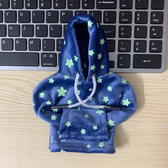 Car Gear Shift Knob Cover Hoodie Sweater – Soft, Funny Fashionable Design • Winter Warm Protection • Colorful Flag Splicing • Fits Cars SUVs Trucks 6.7x5.9 in