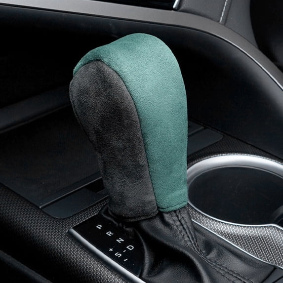 Car Gear Shift Knob Cover, Vehicle Stick Shifting Protector, Hand Brake Cover, Interior Decoration Accessories Universal Automotive Shifter Knobs Cover For SUV, Truck, RV-green