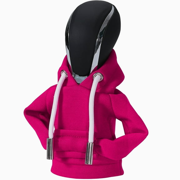 Car Gear Shift Knob Hoodie, Hoodie Car Gear Shift Cover, Hoodie For Car Shifter, Universal Fit Knob Cover, Automotive Interior Accessories -Pink