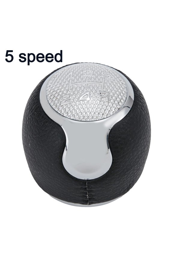 Car Gear Shift Knob Lever Head 5Th 6Th Speed Leather Style ABS Construction For Alfa Romeo 2008-2016 Interior Parts Easy Fit Replacement Dust Resistant Vehicle Upgrade(5 speed)