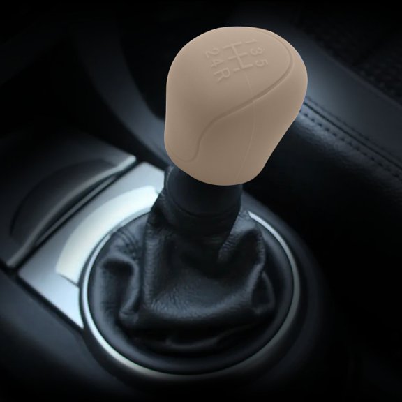 Car Gear Shifter Knob Cover, Elastic Anti-Slip Protector with Soft Durable Grip, Scratch Protection, Easy Install Universal Car Gear Stick Cover for Interior