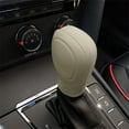 thumbnail image 1 of Universal Gear Shift Knob Cover for Automatic Cars | Soft Breathable Anti-Slip Shifter Protector | Beige 3.15x2.36" | Vehicle Interior Accessories - Easy Install, Scratch Protection, 1 of 6