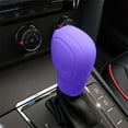 thumbnail image 1 of Universal Car Automatic Shift Knob Cover - Elastic Anti-Slip Gear Stick Protector, Soft Breathable Material for Interior Decoration, 3.15x2.36 Inches, Purple, 1 of 6