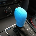thumbnail image 1 of Car Gear Shifter Knob Cover Silicone Elastic Anti Slip Scratch Resistant Flexible Protector Universal Interior Modification Accessory For Automobile(Blue), 1 of 7