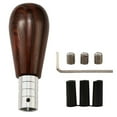 thumbnail image 1 of Car Gear Shifter Knobs Walnut Wood Grain Classic Knob 5 Speed With Adapter, 1 of 6