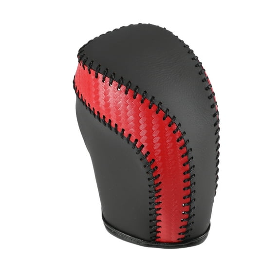 Car Gear Shifting Knob Cover Automatic Transmission for Toyota Camry 2018-2023 Red Black Stitches