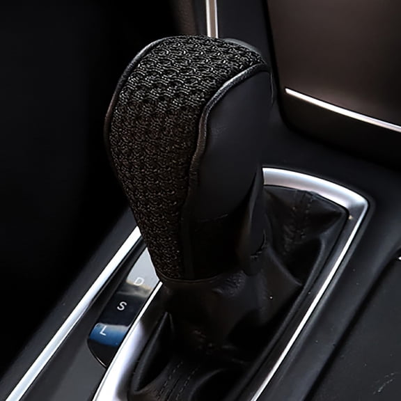 Car Gear Shifting Knob Cover Vehicle Interior Decoration Accessories Anti-Slip Anti-Scratch Automotive Shifter Knobs Cover For Car SUV Truck-black