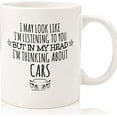 thumbnail image 1 of Car Gift, Car Mug, Funny Automotive Gifts, Car Gifts For Him, Dad, Men, Boyfriend, Her, Gift For Car Lovers, Thinking About Cars Coffee Mug, Ceramic Novelty Coffee Mugs 11oz, 15oz Mug, T, 1 of 4