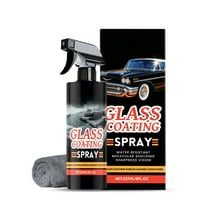 Car Glass Care Spray With Streak-Free Formula Uv Protection And Easy Application For Windshield And Windows 237Ml Bottle 8.66In X 2.36In 0.55Lb