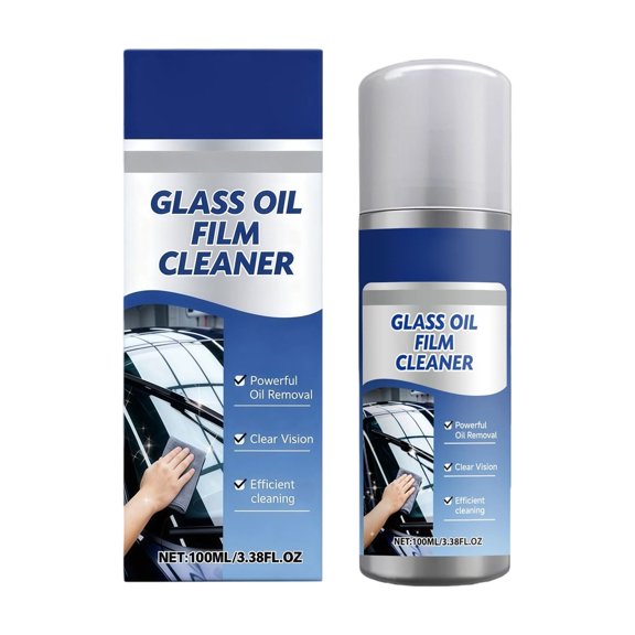 Car Glass Cleaner Oil Film Remover for Windshields and Auto Windows, Streak Free Clear Vision Solution for Vehicle Glass Care