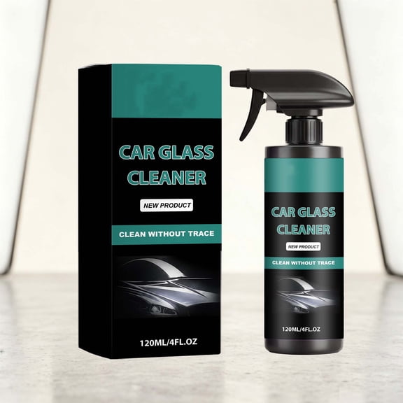 Car Glass Cleaner Spray Streak Free Auto Window Cleaning Fast Oil Film Removal for Tinted Windshields Mirrors and Car Glass for Daily Driving Road Trips Use