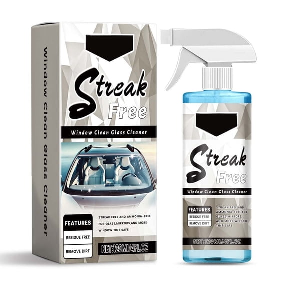 Car Glass Cleaner for Streak- Shine Stains Oil Film Fog Mild 20ML Auto Windshield Cleaner