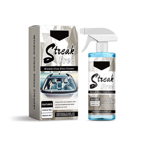 Car Glass Cleaner for Streak- Shine Stubborn Stains Oil Film Fog Mild 20ML Auto Windshield Cleaner