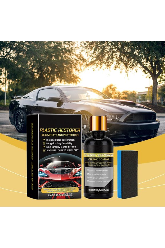 Car Glass Oil Film Cleaner 50ml, Windshield Glass Protective Layer Removes Dirt Grease Improves Visibility Rain-Proof Anti-Fog, Safe Non-Damaging Easy Wipe Application for Cars SUVs Trucks And Vans