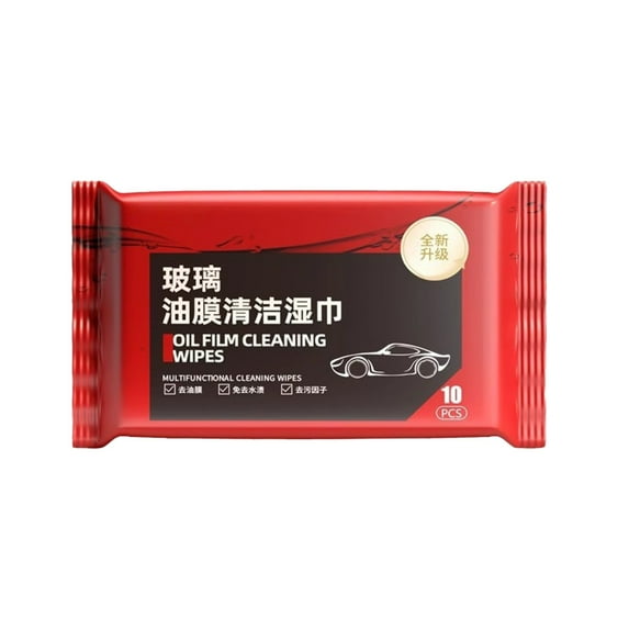 Car Glass Oil Film Removal Wipes, Automotive Oil Film Cleaning Wipes for Windshield, Window Wipes Car Glass Cleaner Wipes, Multifunctional Wet Wipes for Quick Cleaning Oil Film
