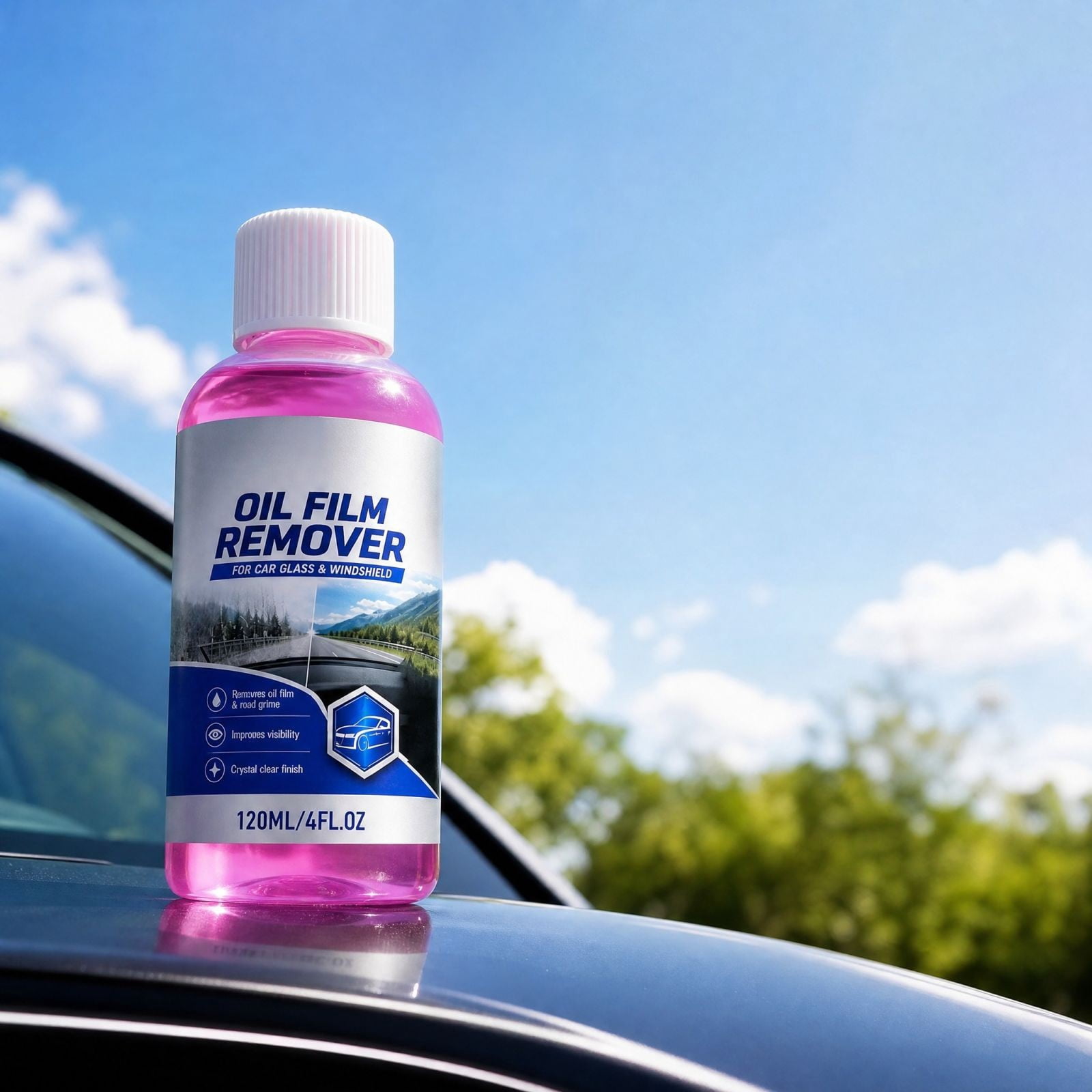 Car Glass Oil Film Remover Windshield Cleaner For Auto Window Removes ...
