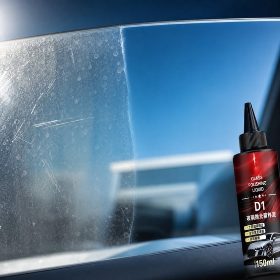 Car Glass Polishing Liquid Automotive Glass Cleaner Streak-Free Spray for Windshield