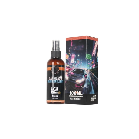 Car Glass Rain Repellent Anti-Fog Water Repellent Agent For Automotive Rearview Mirror 3.4Oz 1 Pack