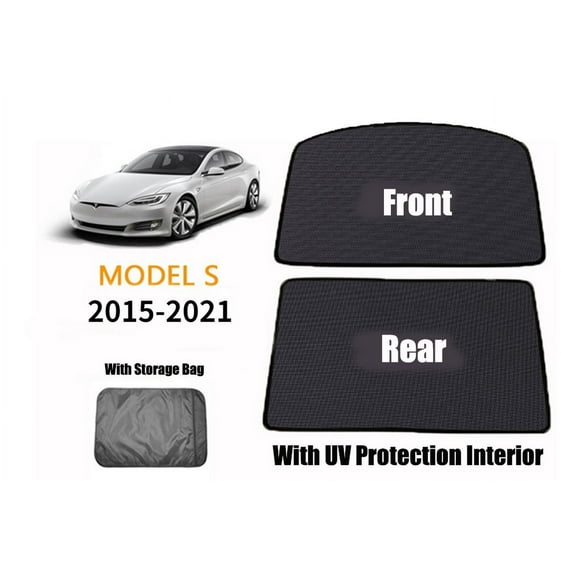 Car Glass Roof Sunshade For Tesla Model S 2015-2021 Front Rear Open Sunroof Windshield Shade Net UV Protection Interior Cover