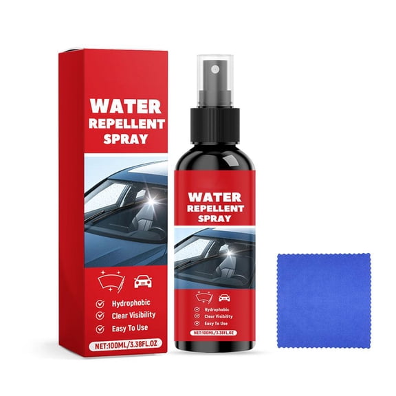 Car Glass Waterproof Spray - Anti-Rain Hydrophobic Coating for Windshield & Mirrors, Rainproof Wax for Clear Visibility