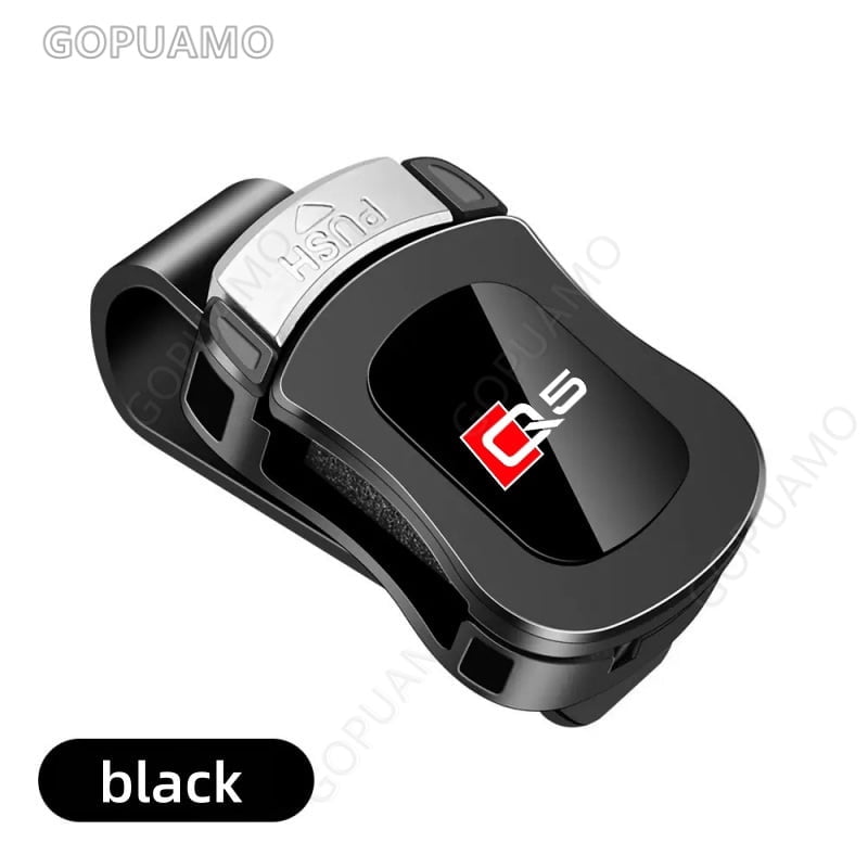 Car Glasses Holder Clip For Audi Q5 Press type sunglasses clip and ticket sunshade ABS Eyeglasses holder