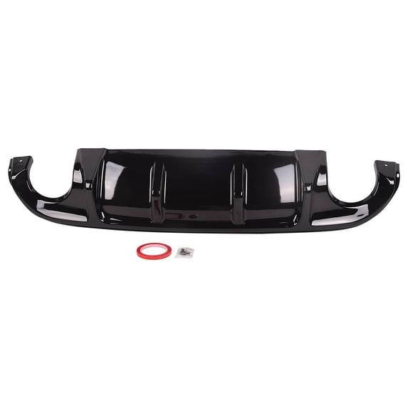 Car Gloss Black Car Rear Bumper Diffuser Under Lip