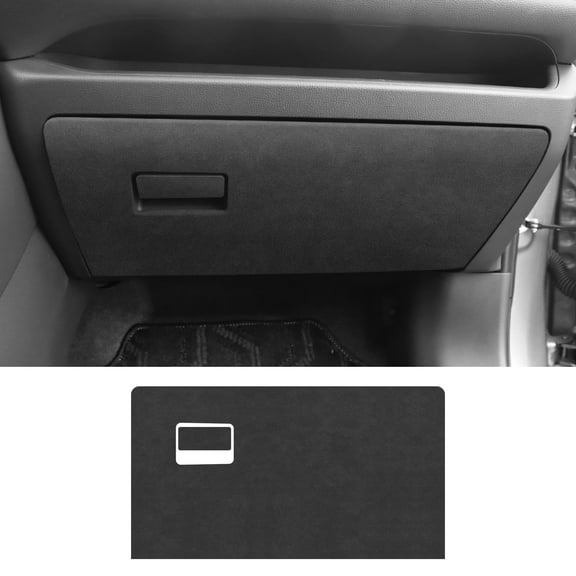 Car Glove Box Suede Sticker for 2019-2025 Toyota RAV4 Interior Accessories Left-Hand Drive 2pcs, Black