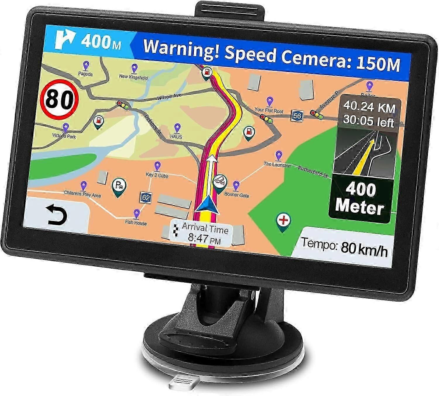 Car Gps Navi - 7 Inch, Lifetime Free Map Updates, Speed Cameras and Poi Alerts