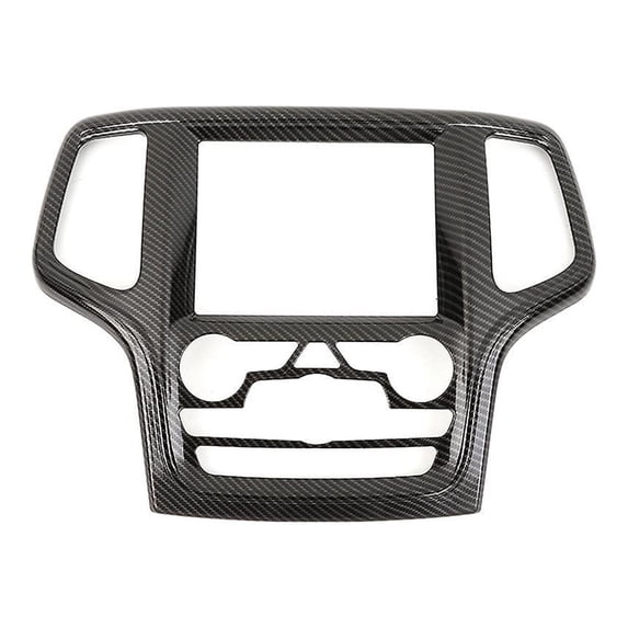 Car Gps Navigation Panel Cover For 2014-2018 Accessories Abs Carbon Fiber