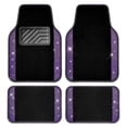 thumbnail image 1 of Car-Grand Bling Rhinestone Diamond car floor mats shining carpet sparkly glitter crytal with anti-slip heel waterproof universal fit cute girl women 4pcs Purple, 1 of 8