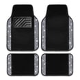 thumbnail image 1 of Car-Grand Bling Rhinestone Diamond car floor mats shining carpet sparkly glitter crytal with anti-slip heel waterproof universal fit cute girl women 4pcs Black silver, 1 of 9