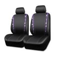 thumbnail image 1 of Car-Grand Bling diamond Rhinestone Leather car seat covers front pair shinning spark glitter crystal cute universal fit automotive glitter SUV truck sedan women girly Purple, 1 of 7