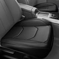 thumbnail image 1 of Car Grand 2Pack Leather Memory Foam Car Seat cover, Water Resistant Faux Leather Bottom Seat Covers Universal Fit for Cars,SUV,Trucks Black, 1 of 8