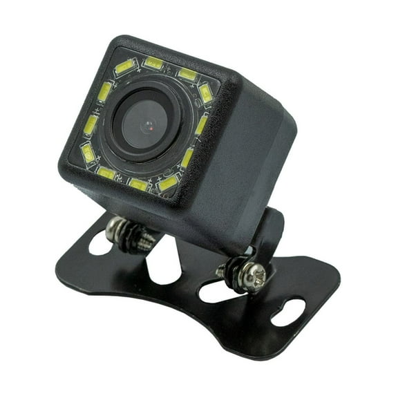 Car HD Rear View Camera - 170° Wide Angle Night Vision Backup Camera with 12 LED Lights, IP67 Waterproof Reversing Camera for Vehicles (0.9x0.9in 0.39lb)