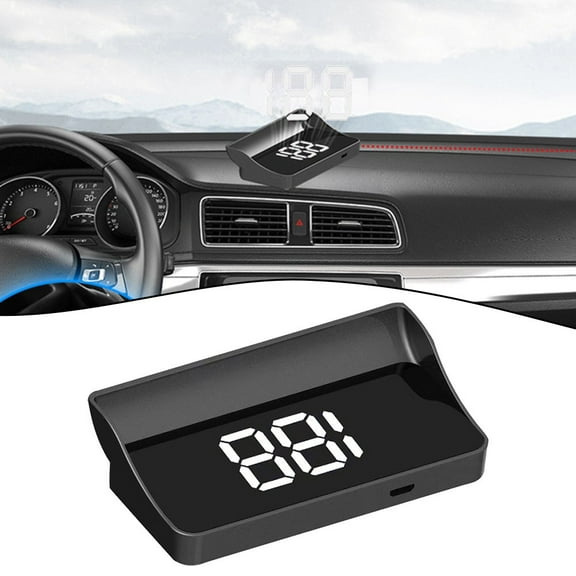 Car HUD GPS Head Up Display Speedometer Odometer Car Digital Speed -Universal Digital Speedometer HD LCD Projection On Glass