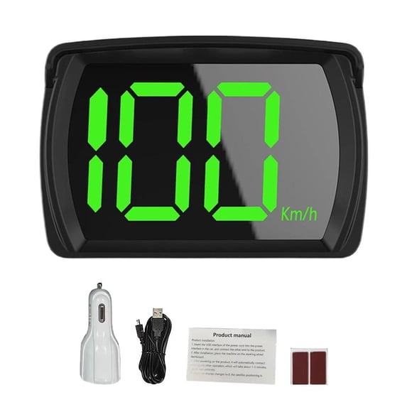 Car HUD Head Up Display with Plug & Play, Innovative Design, GPS Function for All Cars, Buses, Trucks, Bicycles, and Scooters