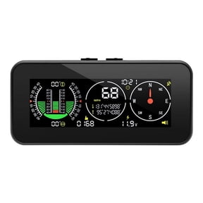 Car HUD Head Up Display Inclinometer Compass Speedometer GPS Overspeed Alarm Digital Speed Slope Meter Parts