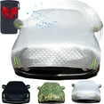 thumbnail image 1 of Car Hail Cover Protector with Storage Bag, 2025 Upgraded Hail Protector Car Cover, All Weather Snowproof Waterproof Windproof Sun Uv Protection (Silver Plus Velvet, Sedan), 1 of 7