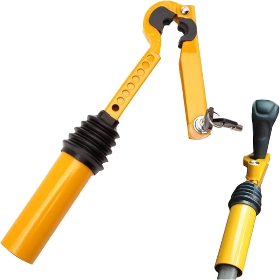 Car Handbrake Shift Lock, Car Safety Safety Lock, Handbrake to Gear Stick Lock with Two Keys, Car Anti-Theft Transmission Vehicle Handbrake