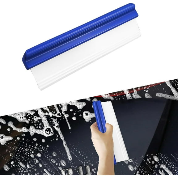 Car Handheld Blade Squeegee, 12 inch Professional Car Drying Squeegee, Universal Flexible Silicone T-Bar Water Blade, Car Squeegee Water Blades for Car Glass, Home Windows