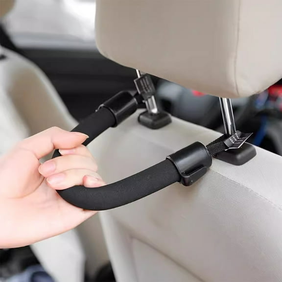 Car Handle Assist for Back seat Passengers, Car Mobility Aid Auto Handle with Hook, Stability & Independence Getting in and Out of Cars, Car Accessories(Black)