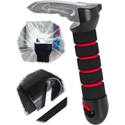 Yomfey 4-in-1 Car Door Assist Handle for Seniors, Vehicle Support Handle with Seat Belt Cutter, Window Breaker and LED Light, Mobility Aid Supports up to 400 lbs