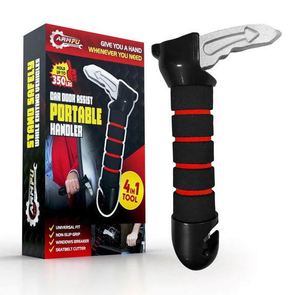 Car Handle Assist - Portable, Non-Slip Mobility Aid for Seniors, Elderly & Injured - Provides Extra Support for Safe Entry & Exit - Lightweight, Heavy Duty Vehicle Support Handle