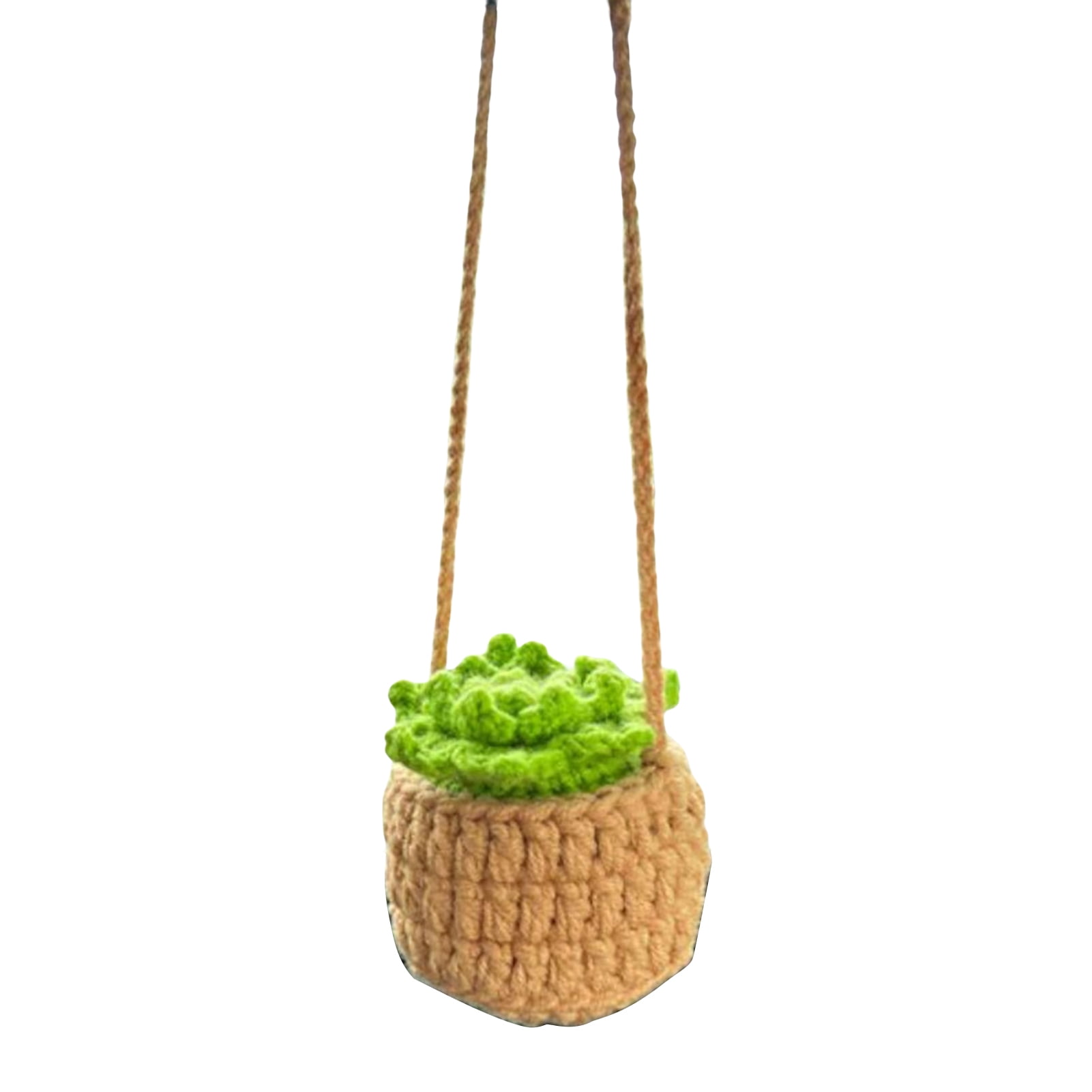 Cute Crochet Car Accessories For Women Rear View Mirror Accessories, Handmade