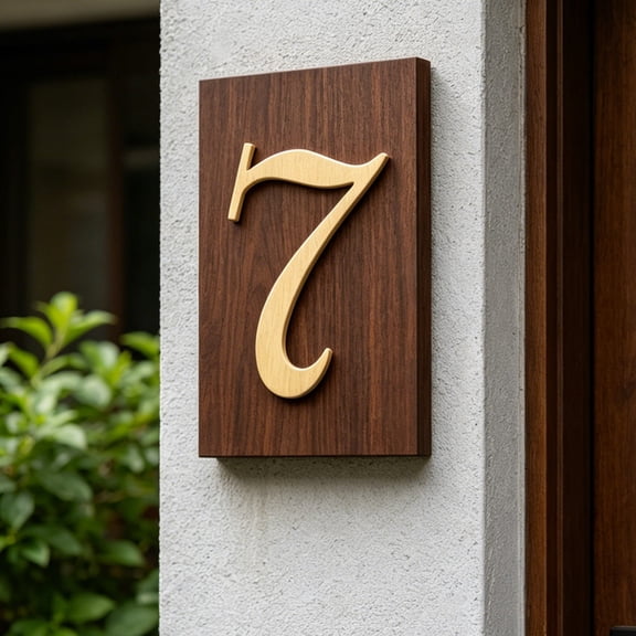 Car Hanging Accessory Brass House Numbers Customizable Clear Acrylic For Daily Use Accessory Clear with Print
