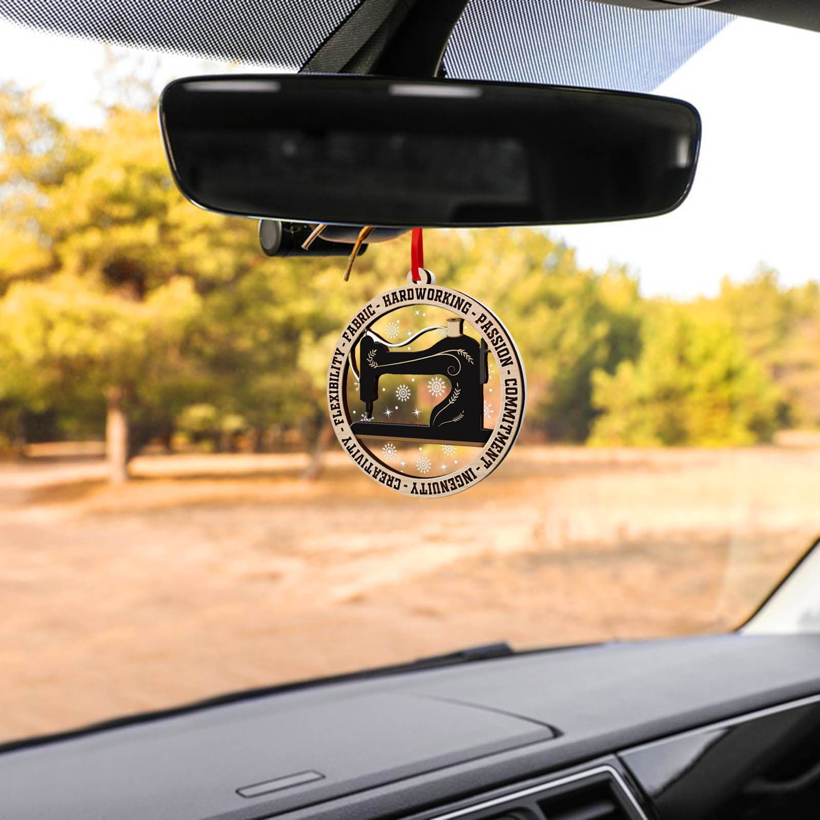Car Hanging Acrylic Hanging Interior Decoration Car Decoration Pot