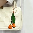thumbnail image 1 of Car Hanging Decoration, Tulip Artificial Leather Keychain for Women, Bag Charm Car Mirror Decor Gift, 1 of 6