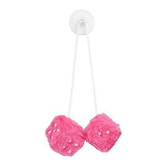 Car Hanging Dice, Car Mirror Hanging Dice, Car Pendant with Dots Car Interior Ornament Decor-Pink